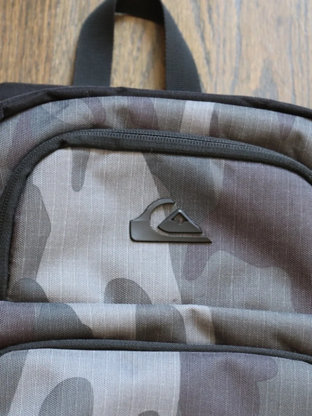 Quicksilver Camouflage School Backpack Streetwear Outdoor Bookbag Gorpcore